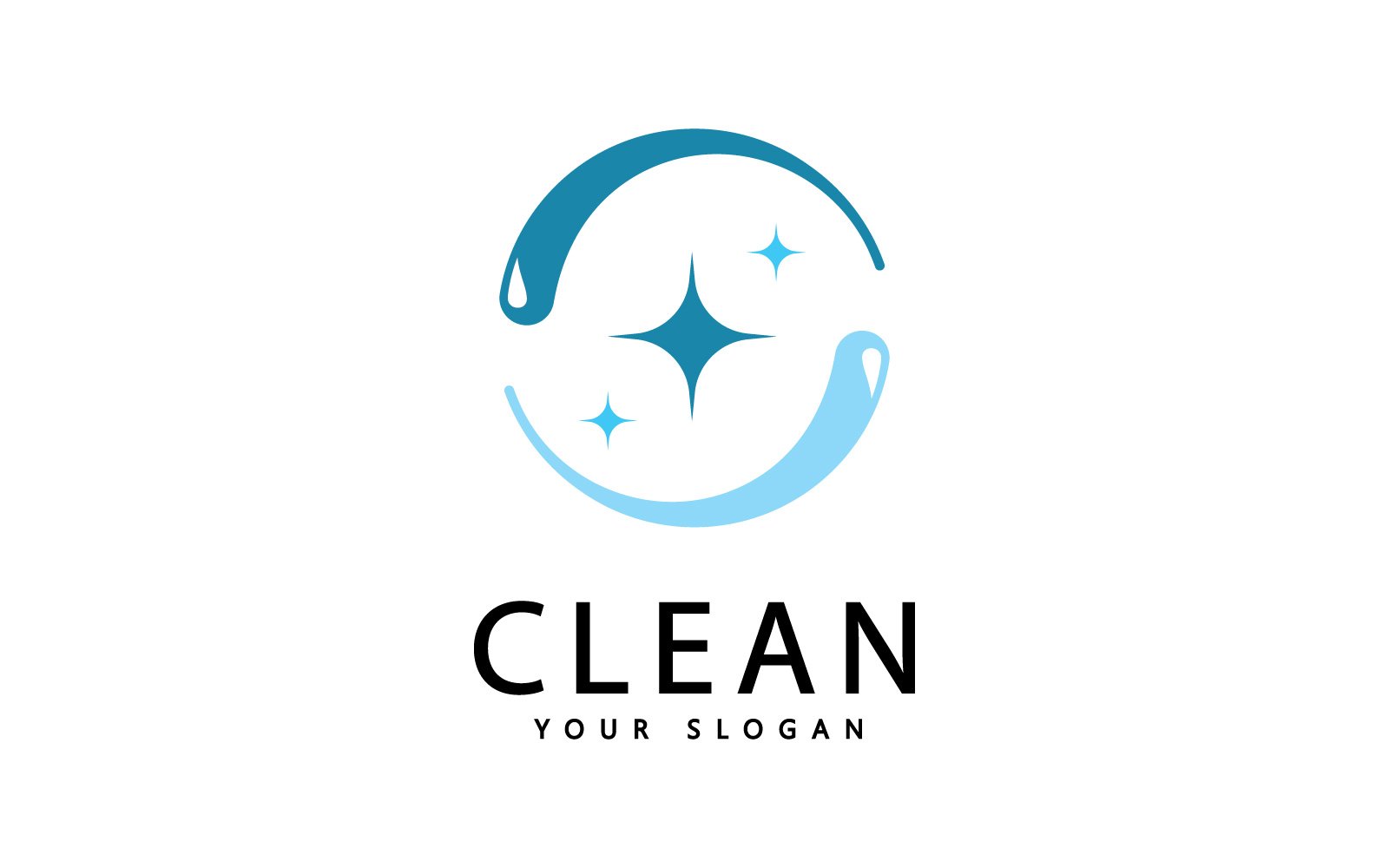 Cleaning Or Washing Vector Logo Design Template V2
