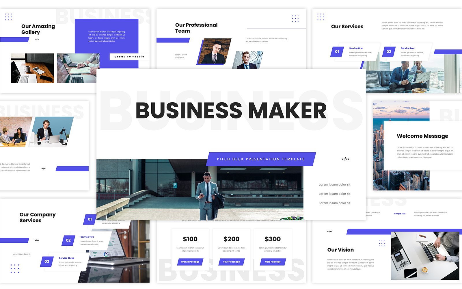 Business Maker – Pitch Deck Google Slides