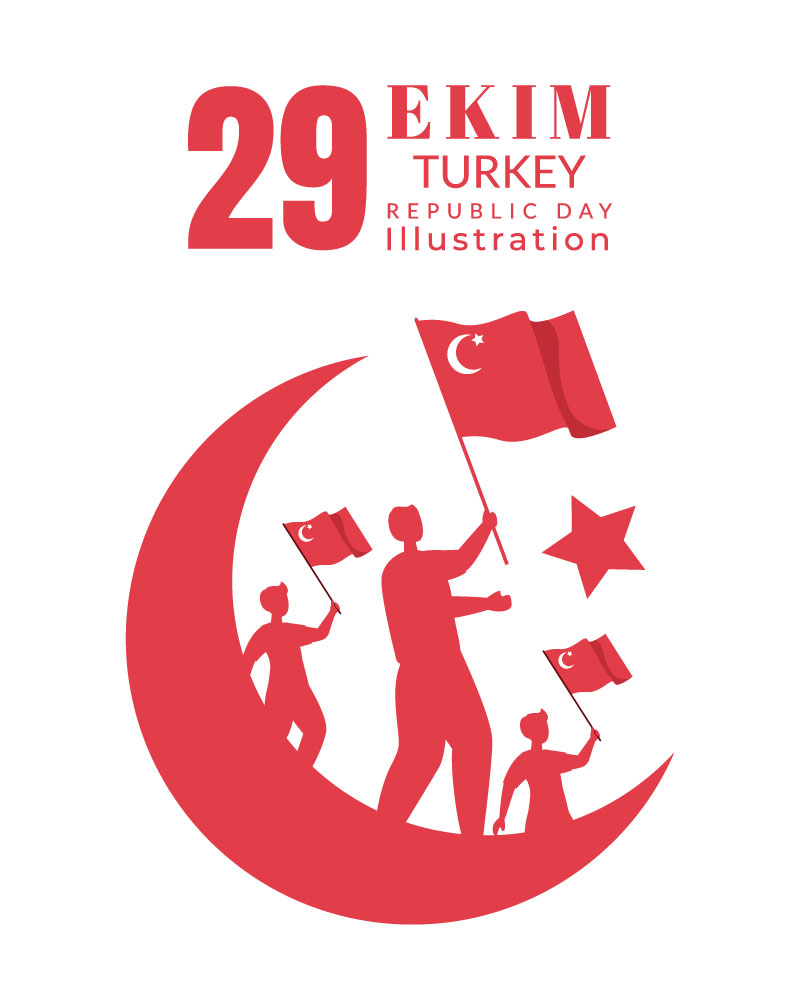 14 Republic Day Turkey Illustration