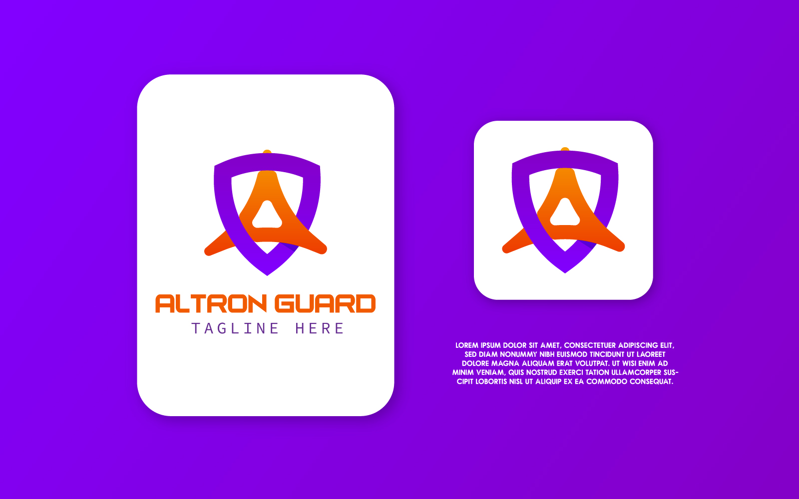 Creative Guard Coloring Vector Logo Design Templates