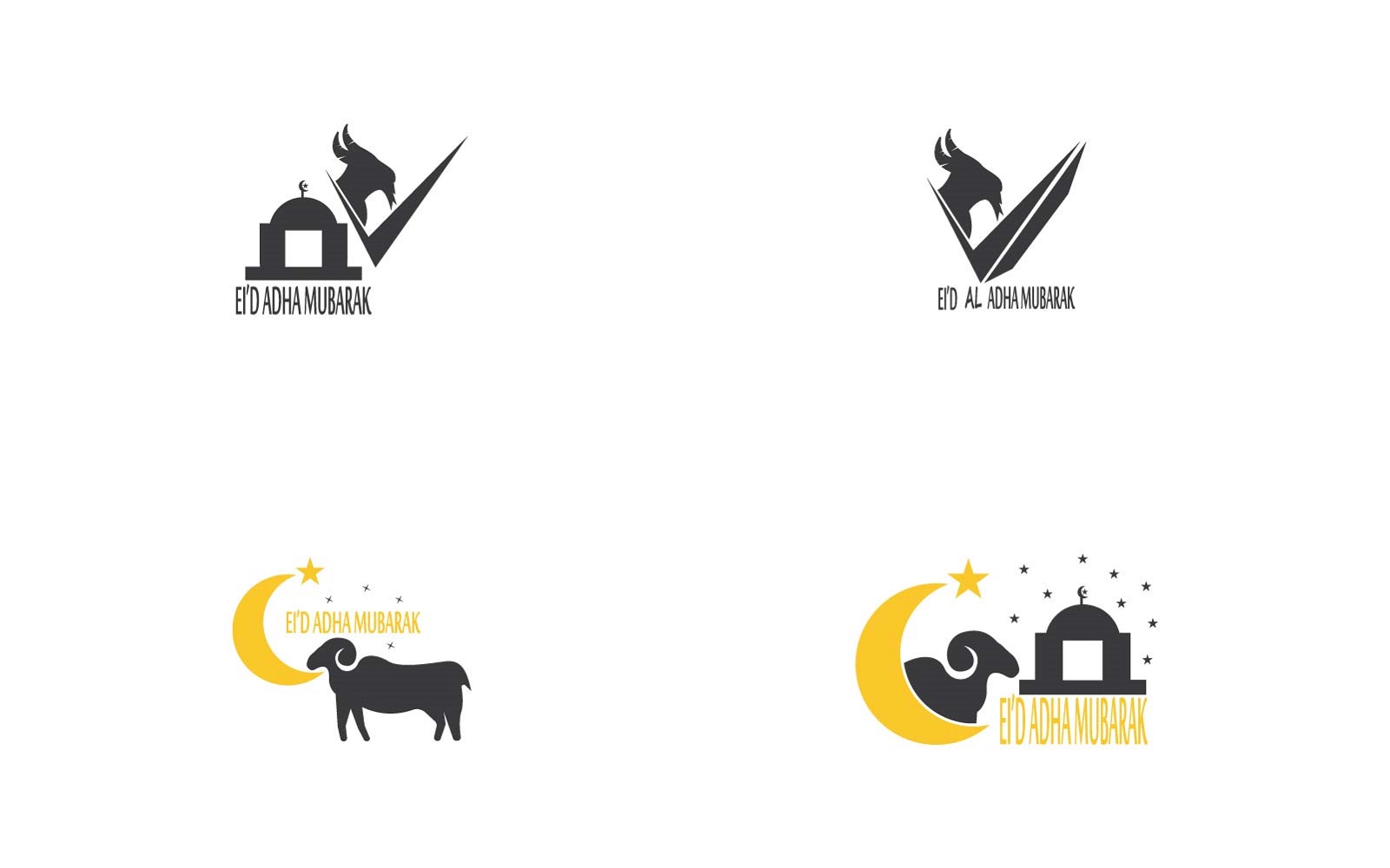 Eid Adha Logo Vector And Symbol 19