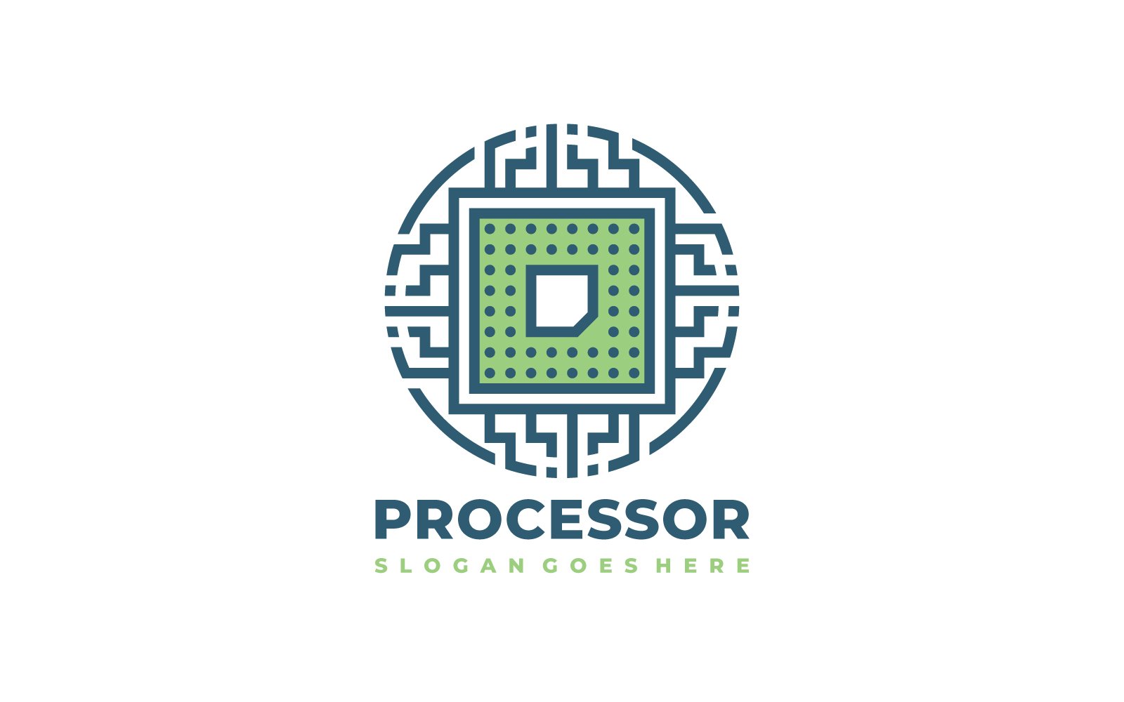 Micro Processor Logo Template