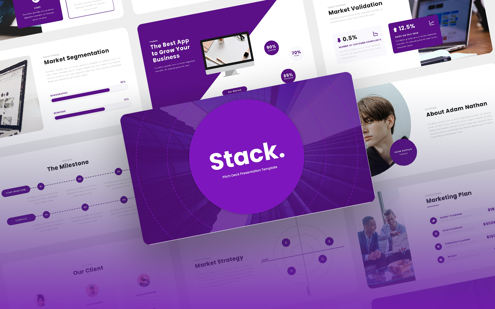 Stack - Multipurpose Pitch Deck Keynote Template
