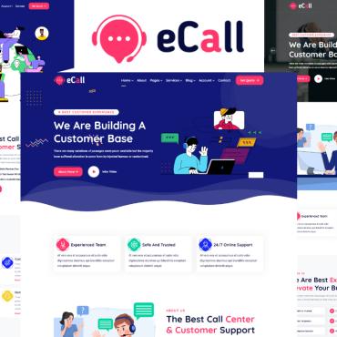 Center Callcenter Responsive Website Templates 270451