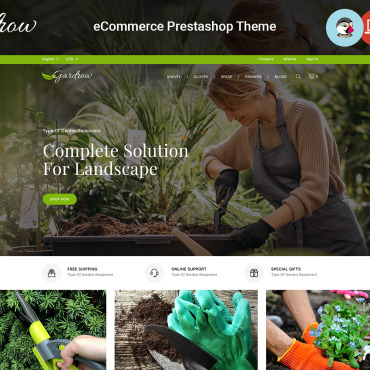 Agriculture Blooming Prestashop Templates 270461
