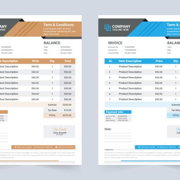 Invoice Template Corporate Identity 270485