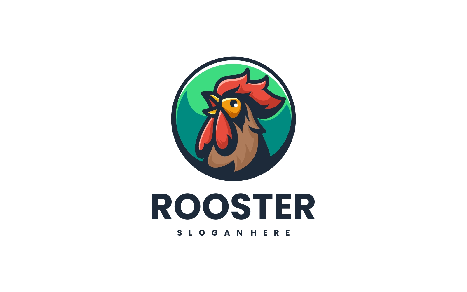 Rooster Simple Mascot Logo Vol.1