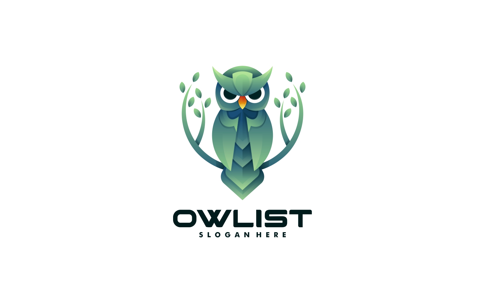 Nature Owl Gradient Logo Style Vol.1