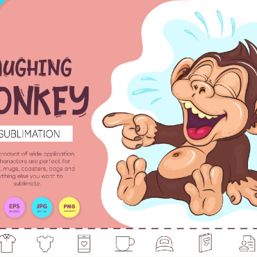 Laughing Monkey Vectors Templates 270549