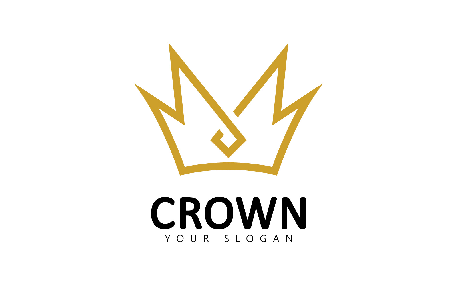 Crown Logo Royal King Queen abstract Logo design vector Template V4
