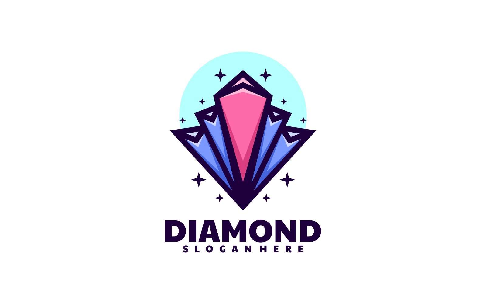 Diamond Simple Logo Template