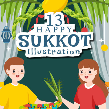 Day Sukkot Illustrations Templates 270709