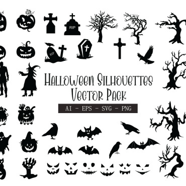 Cliparts Halloween Illustrations Templates 270818