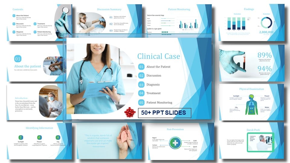 Clinical Case PowerPoint modern Template