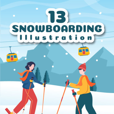 Snowboard Snow Illustrations Templates 270986