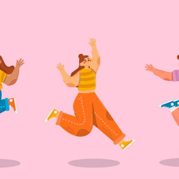 Jumping Illustration Illustrations Templates 270990