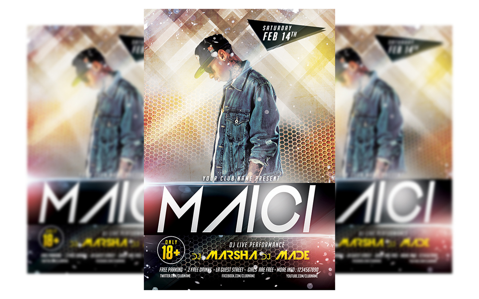 Guest DJ Party Flyer Template #3