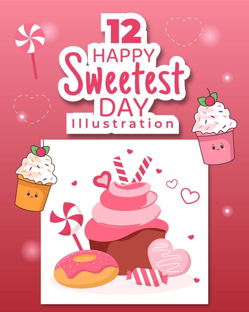 12 Happy Sweetest Day Illustration