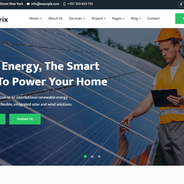 Energy Eco Responsive Website Templates 271099