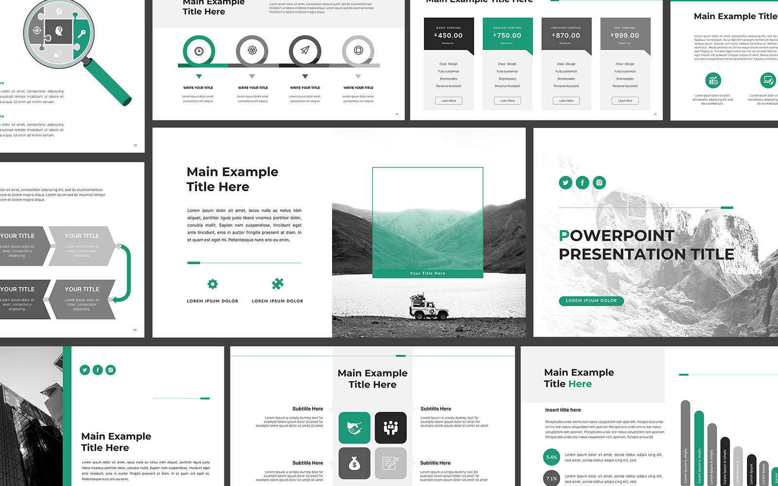 Business Plan Presentation Template Design in PowerPoint