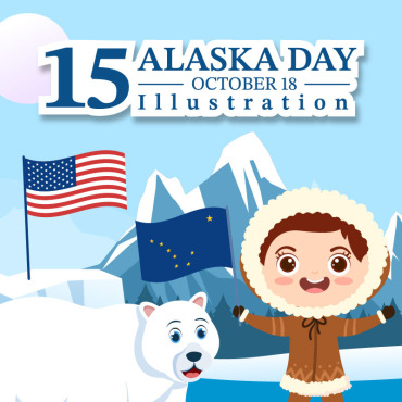Day Alaska Illustrations Templates 271232