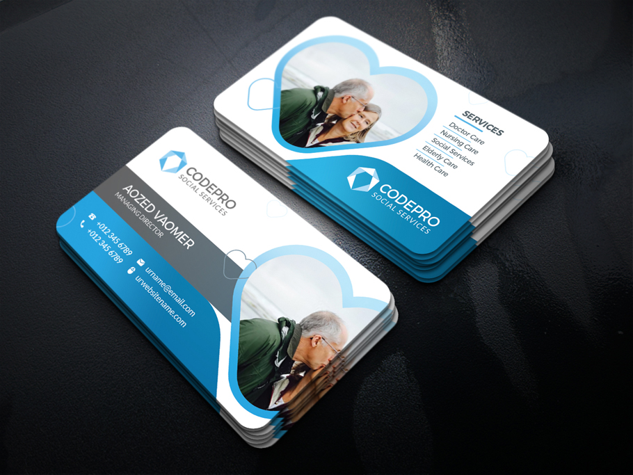 Home Care Business Card Template