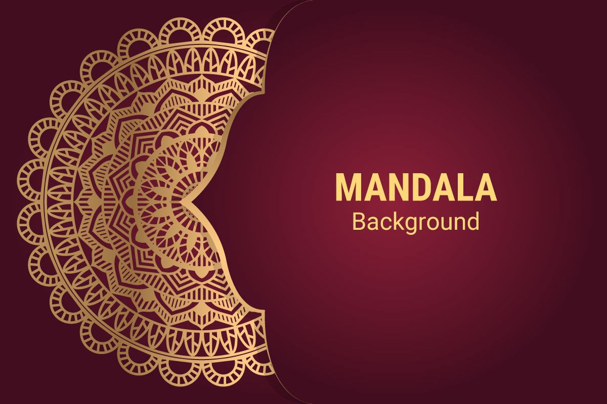 Mandala Islamic Style Luxury Arabesque Pattern Background