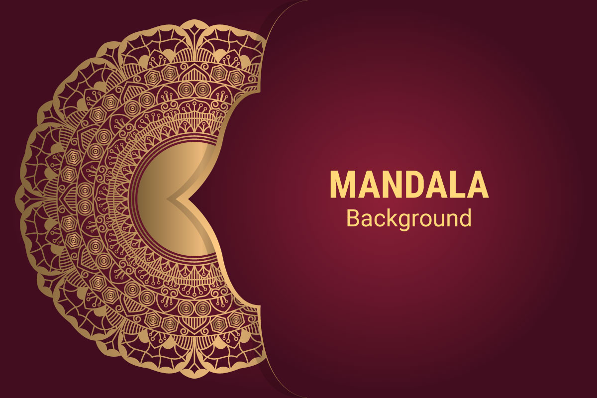 Luxury Mandala Vector Golden Style Background