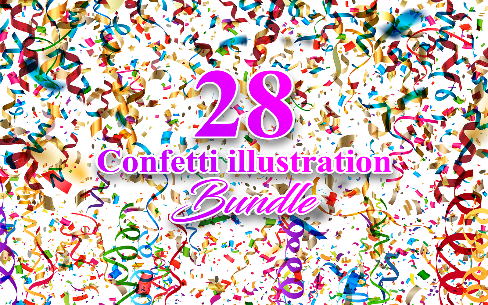 Confetti Background, Confetti Illustration