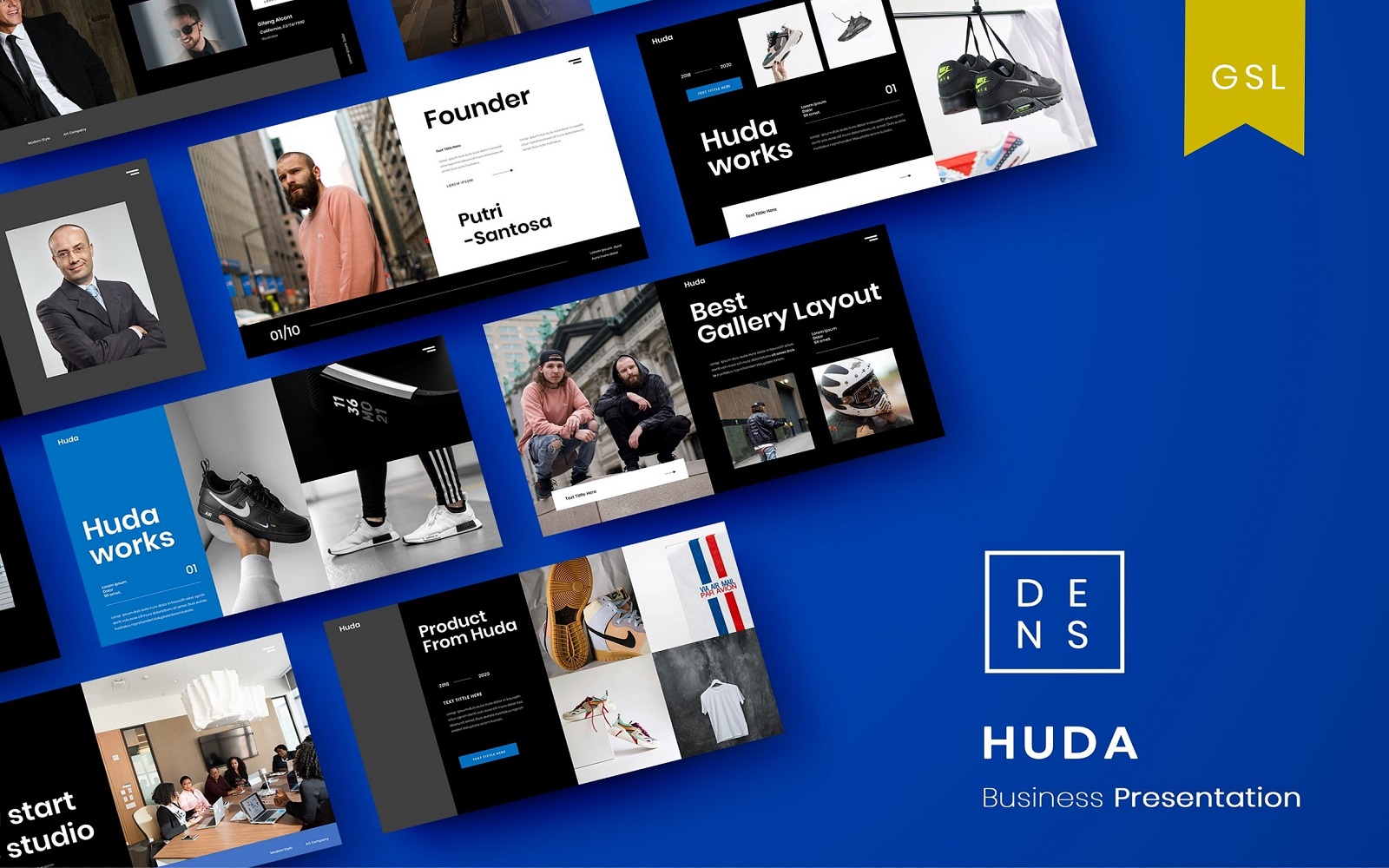 Huda - Business Google Slide Template