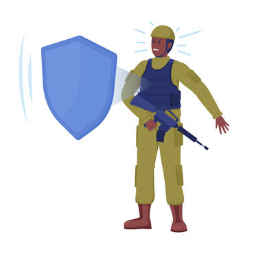 Warrior Armed Illustrations Templates 271677