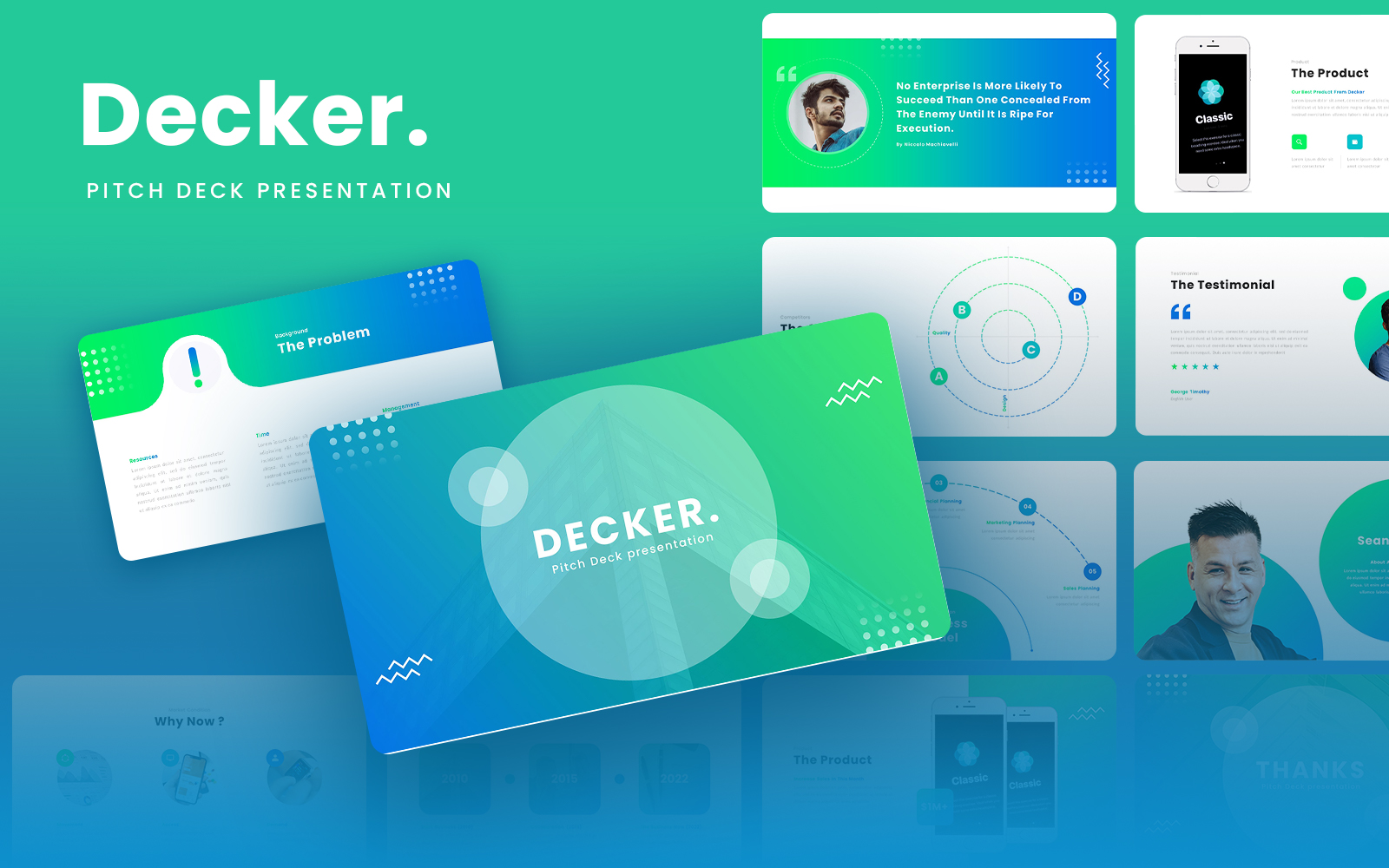 Decker - Pitch Deck Google Slides Template