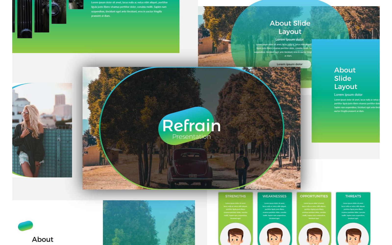 Refrain Multipurpose PowerPoint Presentation Template