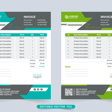 Invoice Template Corporate Identity 272344