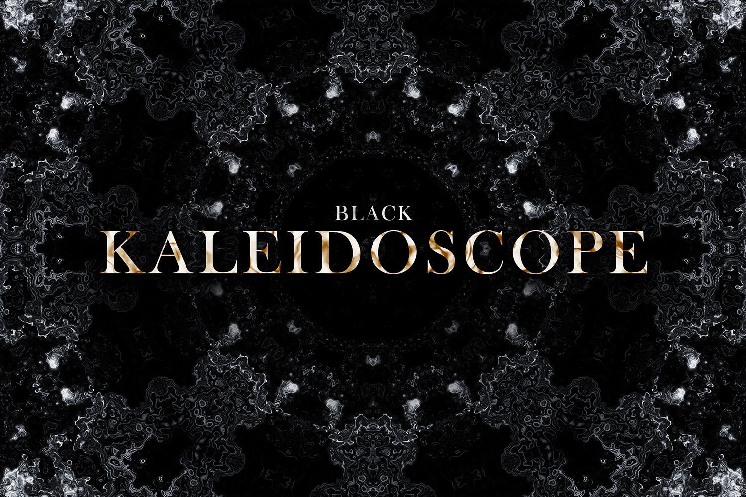 Black Kaleidoscope Textures v1
