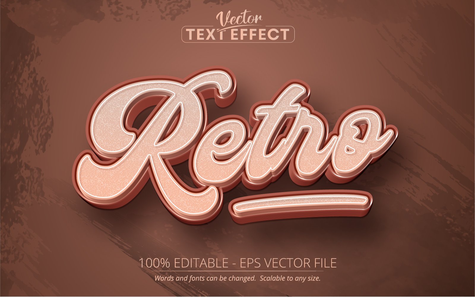 Retro - Editable Text Effect, Vintage And Retro 80s Text Style, Graphics Illustration