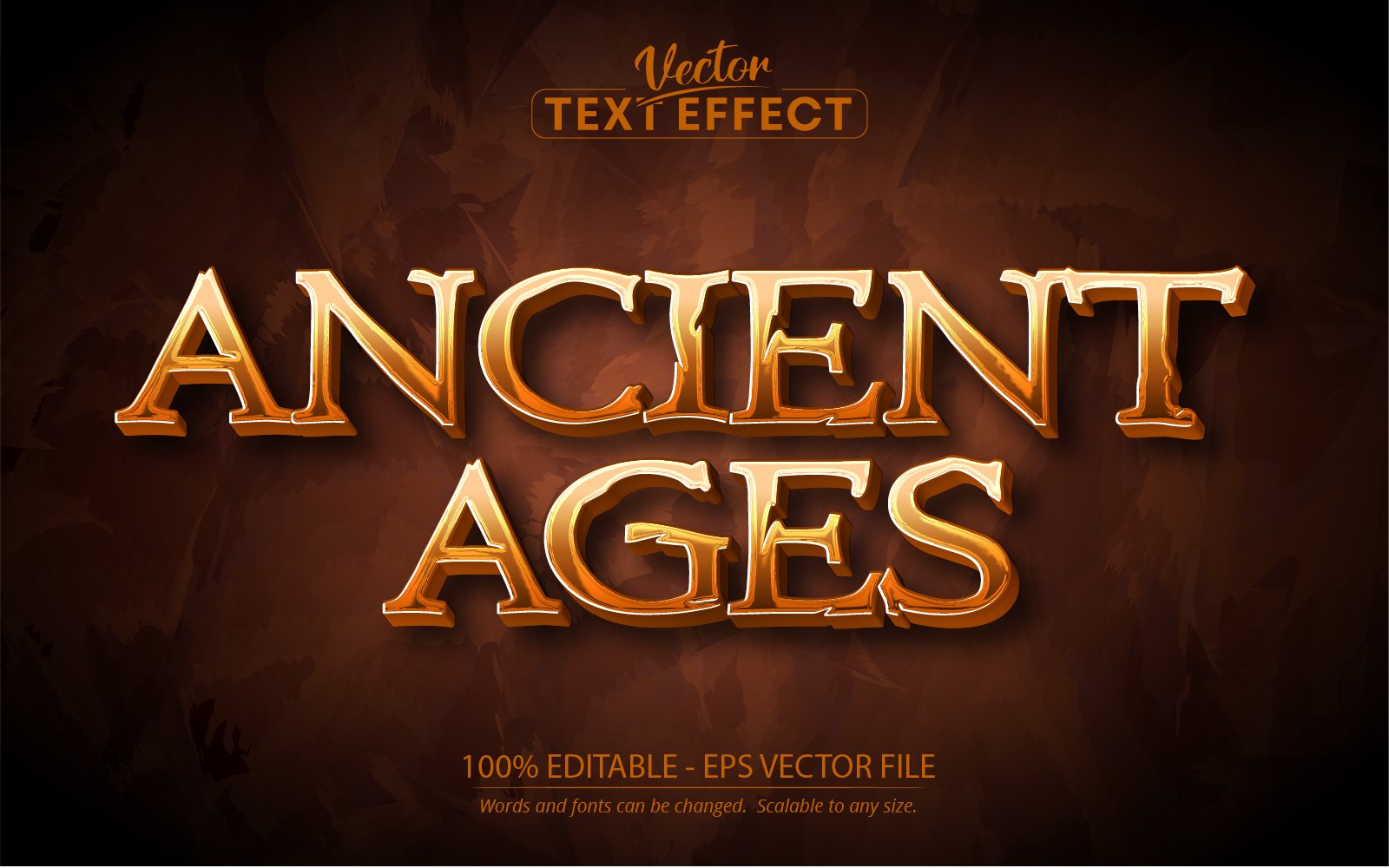 Ancient Ages - Editable Text Effect, Medieval Text Style, Graphics Illustration