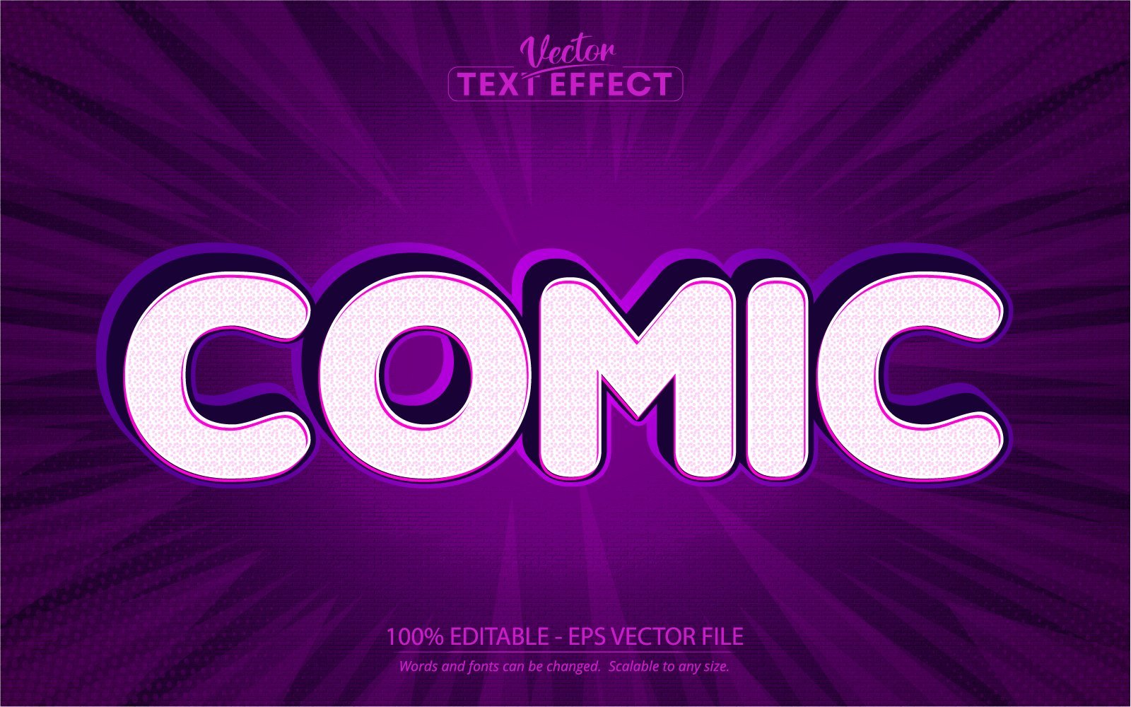 Comic - Editable Text Effect, Comic And Cartoon Text Style, Graphics Illustration