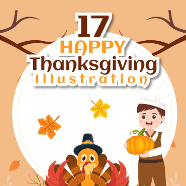 Turkey Autumn Illustrations Templates 272625