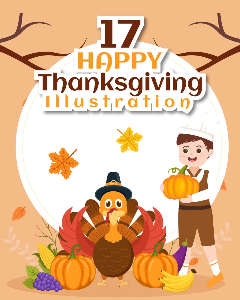 17 Happy Thanksgiving Illustration