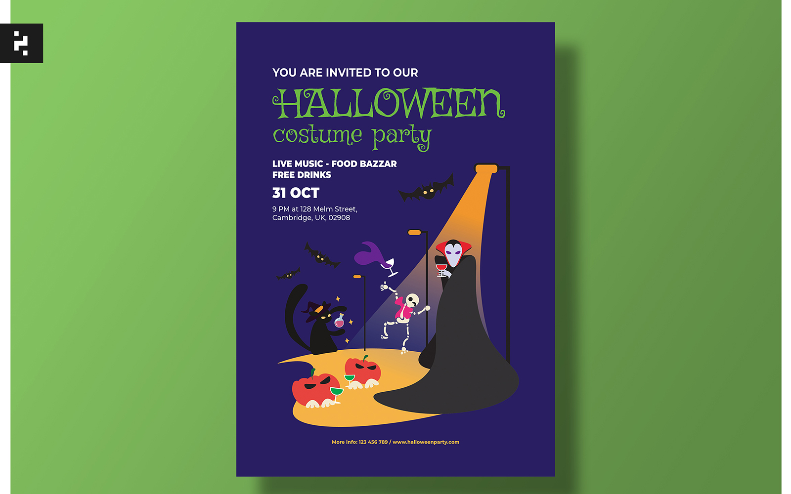 Halloween Costume Party Flyer