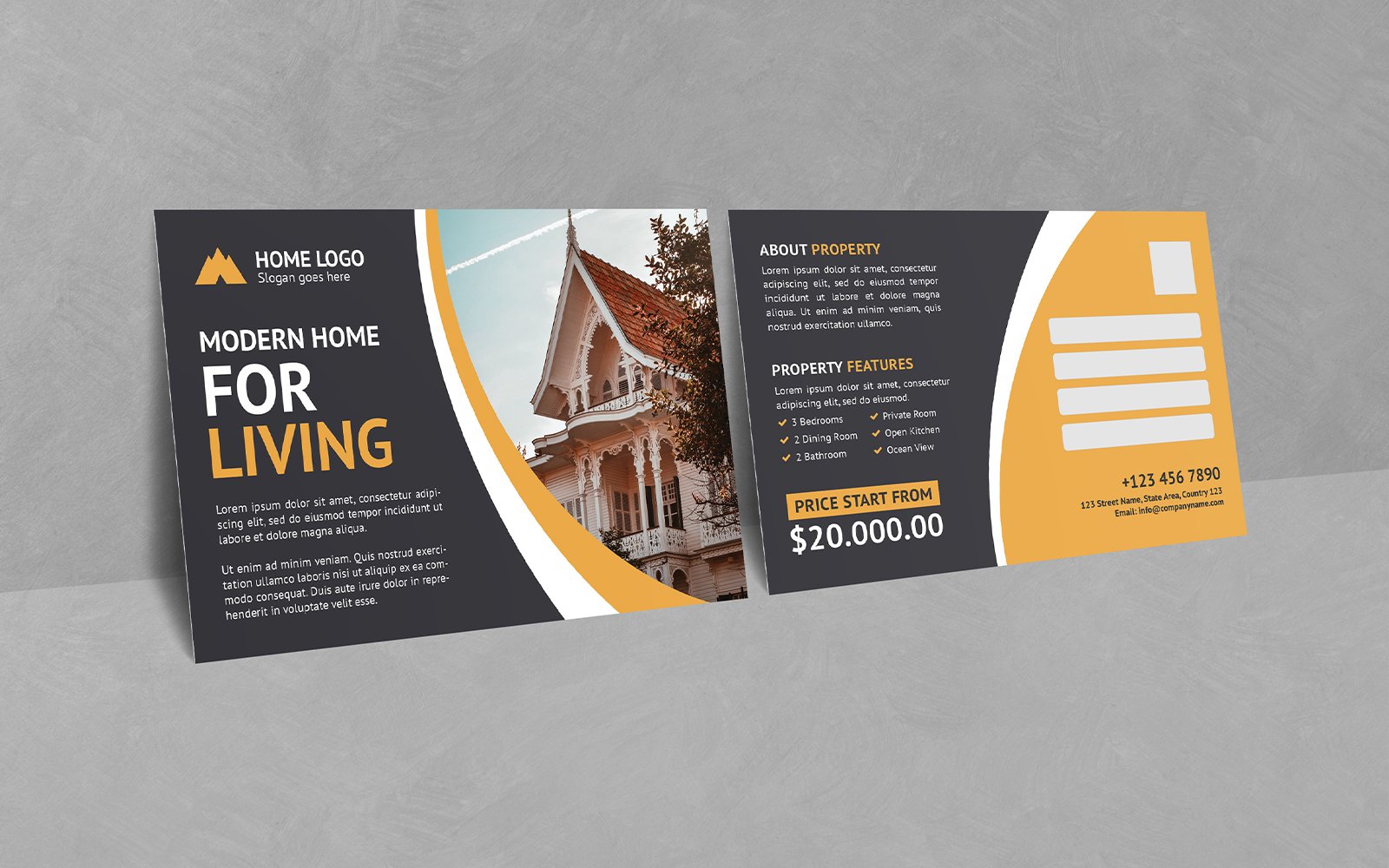 Classic Real Estate Postcard Templates