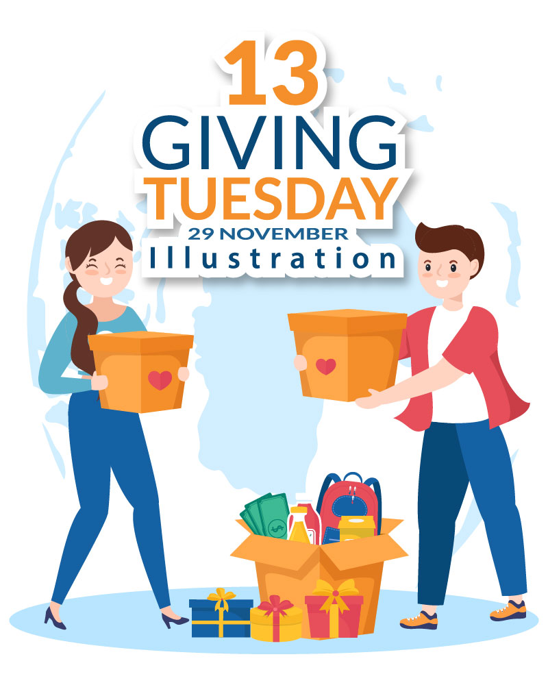 13 Giving Tuesday Celebration Illustration