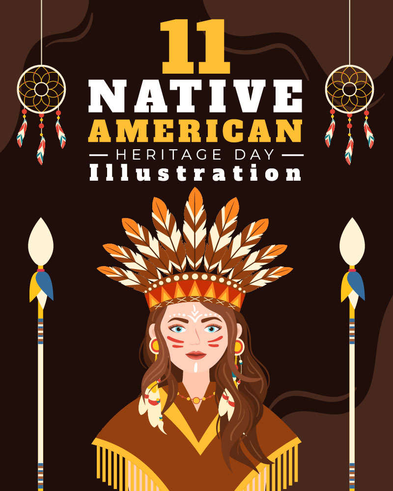 11 Native American Heritage Day Illustration