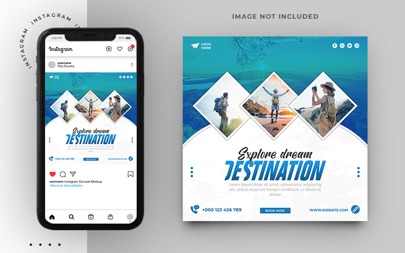 Tour And Travel Social Media Instagram Post