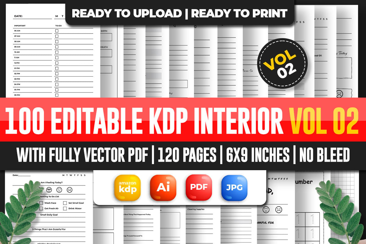 Mega Editable KDP Interior Bundle Vol 02