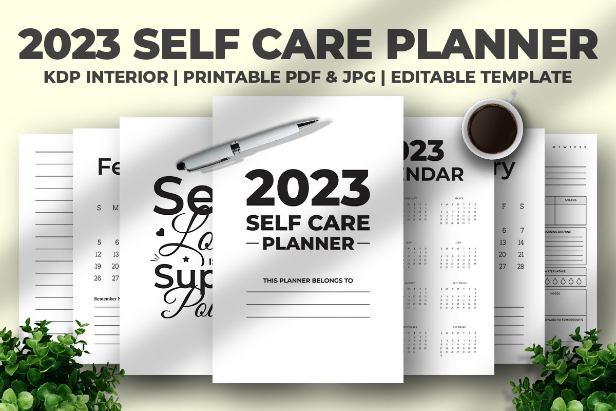 Self Care Planner 2023 KDP Interior