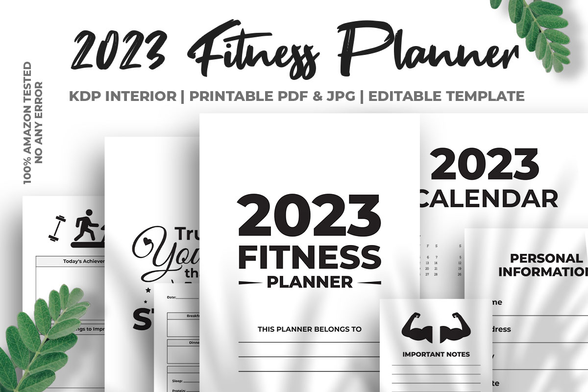 2023 Fitness Planner KDP Interior