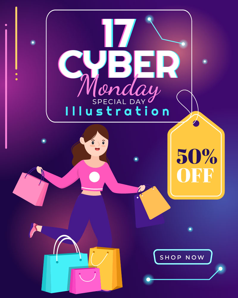 17 Cyber Monday Illustration