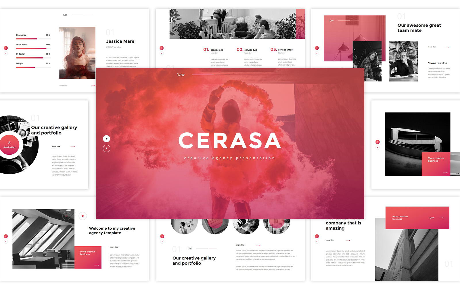 Cerasa – Creative Agency Google Slides